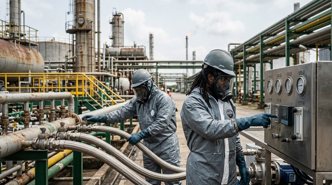 Plant Process Line Chemical Degreasing & Scale Flushing